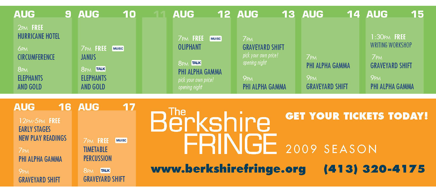 Berkshire Fringe Brochure 2009